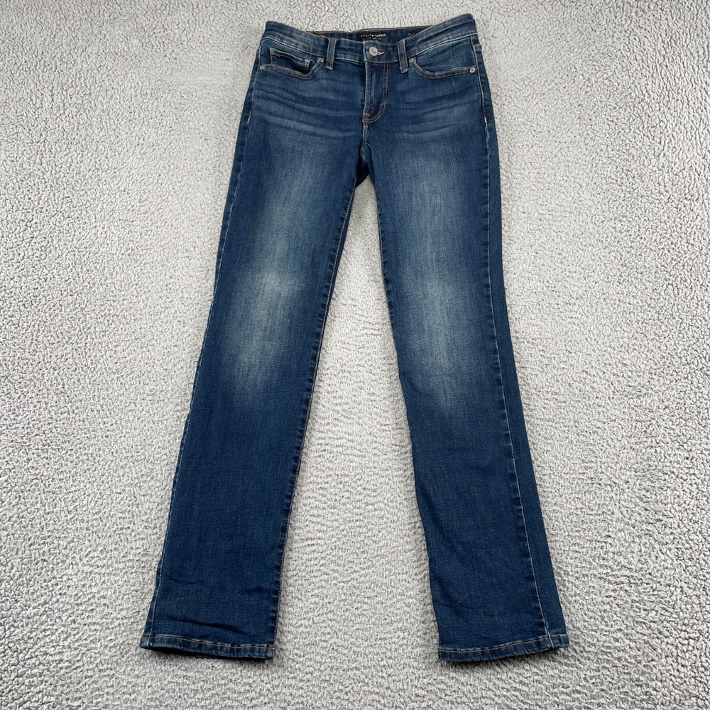 Lucky Brand Jeans Women 2/26 Blue Sweet Mid Rise Straight Stretch Denim